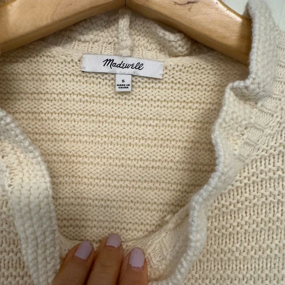 Madewell Cream Ribbed Turtleneck Sweater - Picture 5 of 5